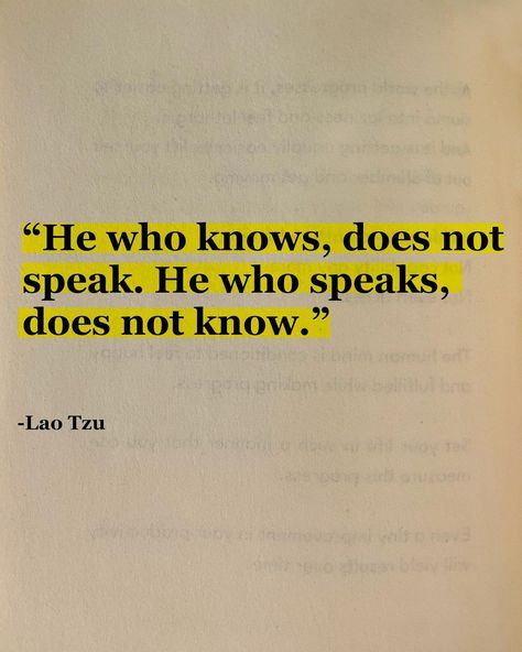 Lao Tzu, Hard Truth, Don't Speak, Psychology, Mindfulness, On Twitter, Twitter