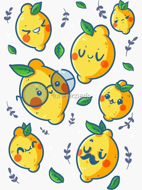 Lemon Cartoon Drawing, Lemon Character Design, Lemon Cute Drawing, Lemon Illustration Design, Cute Lemon Drawing, Lemon Art Illustration, Retro Presentation, Lemon Doodle, Lemon Character