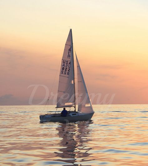 Sailboat Art Sailboat decor sailboat by ArtByChristinaDudycz Sailboat Photography, Sailing Aesthetic, Sailboat Decor, Nautical Aesthetic, Small Yachts, Boat Paint, Sail Life, Sailboat Art, Bodies Of Water