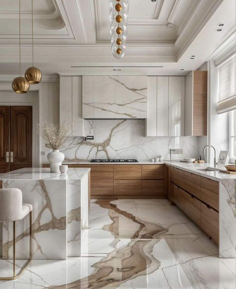 Kitchen Cabinet Inspiration, Dream Kitchens Design, Minimalist Kitchen Design, Kitchen Interior Design Modern, Luxury Kitchen Design, Kitchen Room Design, Kitchen Inspiration Design, Kitchen Furniture Design, Luxury Kitchens