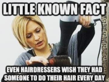 60 Memes That Will Keep Hairdressers Laughing For Hours Hair Memes Funny, Hairstylist Memes, Hairdresser Humor, Stylist Humor, Hairstylist Problems, Hairstylist Humor, Stylist Quotes, Hairdresser Quotes, Hair Funny