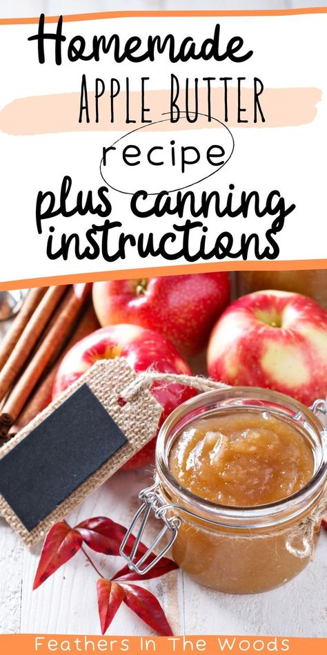 Homemade apple butter in a jar ready for canning Stovetop Apple Butter Recipe, Water Bath Canning Apple Butter, Water Bath Apple Butter, Canning Apple Butter Water Bath, How To Can Apple Butter, Canned Apple Butter Recipe, Christman Gifts, Can Apple Butter, Canned Apple Butter