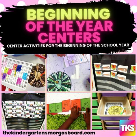 Second Week Of School, Abc Bootcamp, Center Management, Kindergarten Smorgasboard, Small Group Activities, Center Activities, Letter Matching, Counting Activities, Beginning Of The School Year