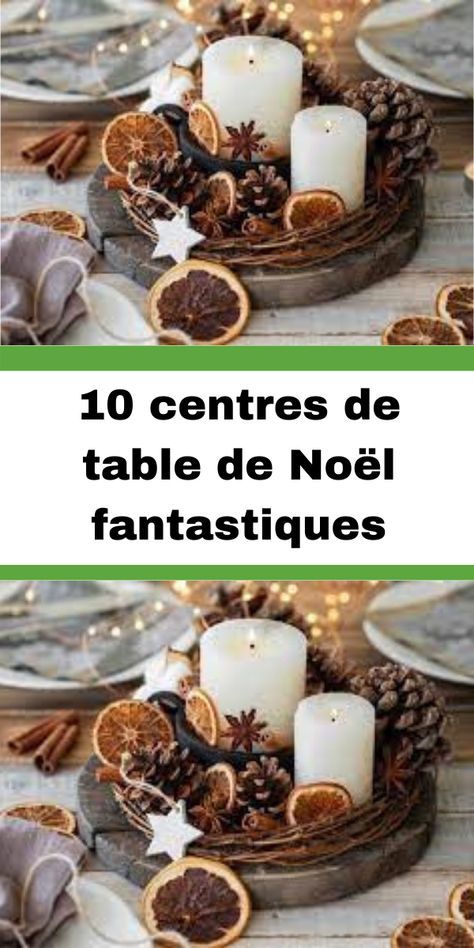 Table Nouvel An Decoration, Centre Table Noel, Deco Table Noel Diy, Decoration Table Noel, Noel Diy, Decoration Table, Pillar Candles, Aura, Christmas Decorations