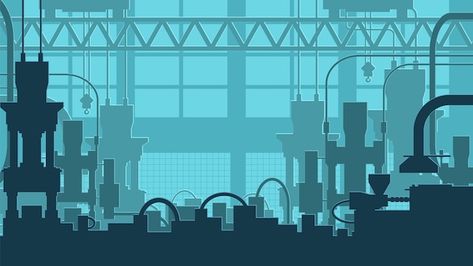 Factory Pixel Art, Manufacturing Factory Design, Factory Illustration, Portfolio Reference, Factory Icon, Booklet Layout, Industry Architecture, Presentation Pictures, Industrial Background