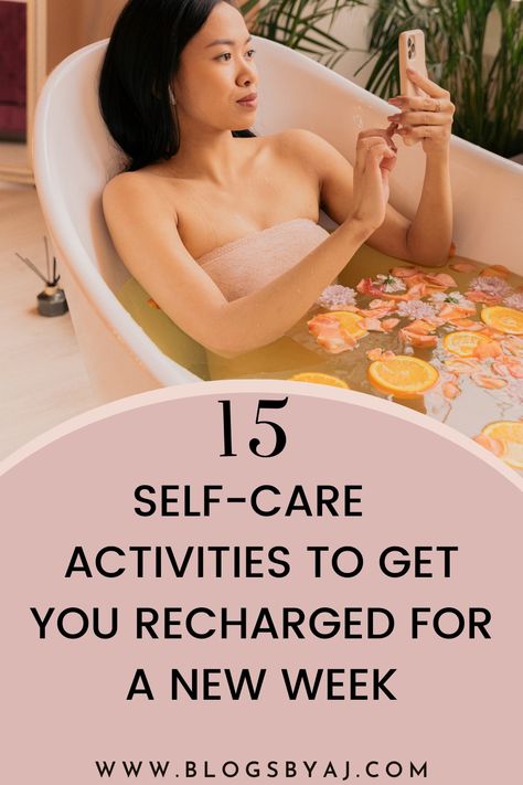 Treat and recharge yourself with these self-care ideas. Recharge Yourself, Self Love Books, Have A Good Sleep, Mindfulness Techniques, Soft Life, Books For Self Improvement, Love Tips, Self Care Activities, Focus On Yourself