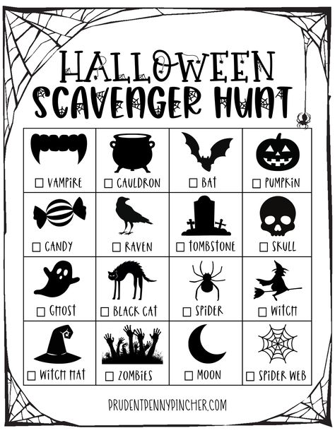 Free Printable Halloween Scavenger Hunt Game for Kids Printable Halloween Scavenger Hunt, Unique Halloween Crafts, Free Printable Halloween, Halloween Scavenger Hunt, Scavenger Hunt Games, Fun Classroom Activities, Halloween Activity, Classroom Activity, Cat Moon