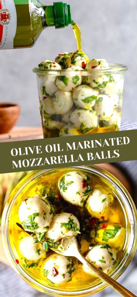 Mini Mozzarella Ball Recipes, Mozzarella Balls Appetizers, Olive Appetizer Ideas, Italian Apps, Summer Appetizers For Party, Olive Appetizers, Party Appies, Cabin Treats, Incredible Appetizers