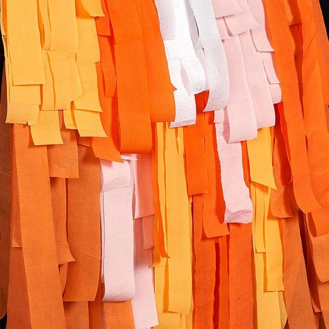 Amazon.com: PartyWoo Crepe Paper Streamers 6 Rolls 492ft, Pack of Burnt Orange, Orange, Pumpkin Orange, Ivory and White Crepe Paper for Birthday Decorations, Baby Shower Decorations (1.8 Inch x 82 Ft/Roll) : Arts, Crafts & Sewing Crepe Paper Decorations Backdrop, Crepe Paper Decorations, Teal Balloons, Streamer Party Decorations, Birthday Streamers, Wrinkled Paper, Tropical Party Decorations, Crepe Paper Streamers, Party Streamers