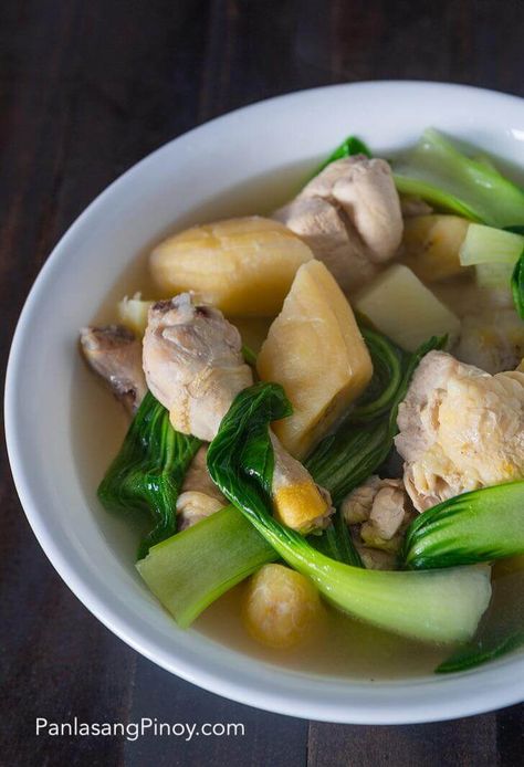 Nilaga Recipe, Pork Nilaga, Tinola Recipe, Pork Rib Soup, Chicken Tinola, Pork Soup Recipes, Rib Soup, Chayote Recipes, Tinola