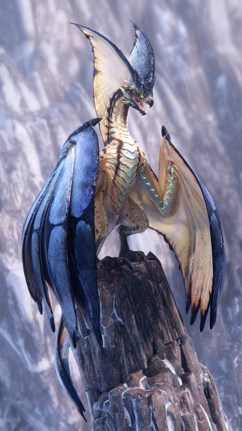 Dragon Like Creatures, Legiana Monster Hunter, Creatures Mythical, Monster Hunter Series, Monster Hunter Art, Beast Creature, Fantasy Creature, Mythical Animal, Monster Hunter World