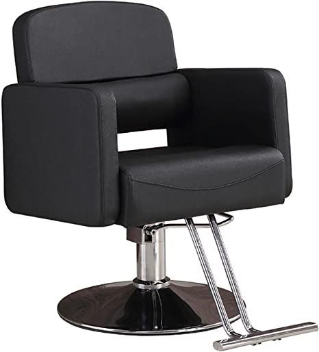 ZNMDOK Professional Barber Chair with Hydraulic Pump, 360 Swivel Classic Salon Chair,Adjustable Height Hairdresser's Chair It can Bear 200KG for Hair Stylists,Tattooists（Black） Hairdressing Chairs, S Chair, Accent Seating, Salon Interior Design, Salon Chairs, Hair Stylists, Barber Chair, Hydraulic Pump, Stainless Steel Frame