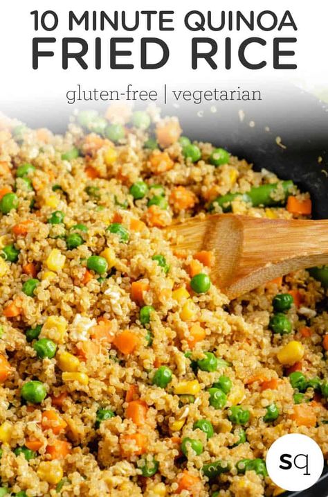 Quinoa Recipes Dinner Vegetarian, Quinoa Fried Rice Recipe, Gluten Free Vegetarian Dinner, Quinoa Recipes Dinner, Quinoa Fried Rice, Easiest Dinner, Quinoa Recipes Easy, Quinoa Recipes Healthy, Quinoa Dishes