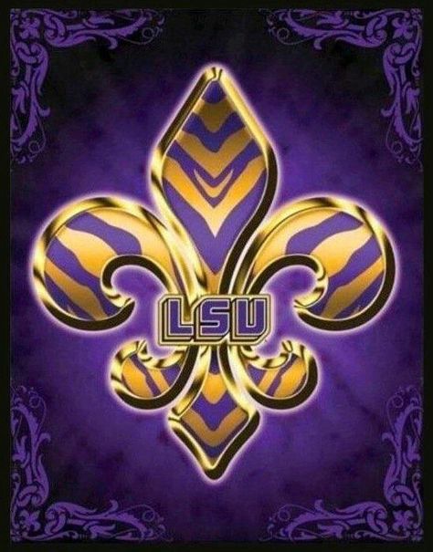 LSU... I bleed purple and gold! Lsu Tigers Art, Lsu Babies, Lsu Tigers Logo, Lsu Fans, Lsu Tigers Football, Louisiana Art, Lsu Football, Tiger Football, Geaux Tigers