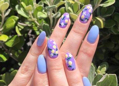 Energize Your Spring Look With Fruit Nails Random Nails, Fruit Nail Designs, Fruit Nails, Fruit Nail, Fruit Nail Art, Purple Fruit, Spring Fruit, Nail Board, Tap Tap