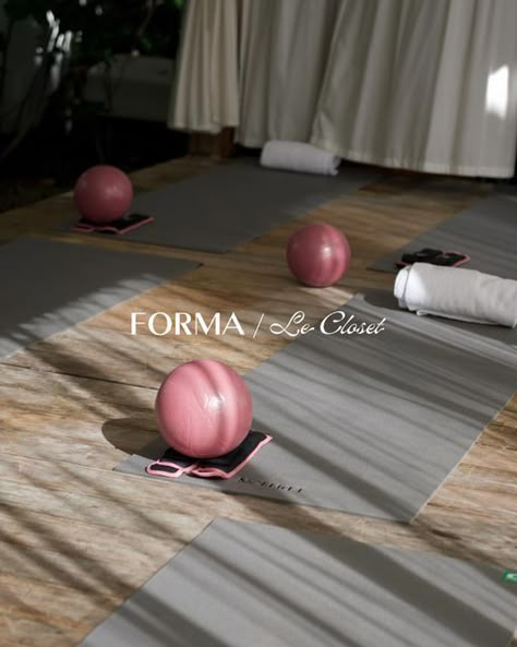 Forma Pilates on Instagram: "LE CLOSET x FORMA PILATES 🩷 Join us December 7-9 for a Miami pop-up during Art Basel. A few spots left! Email concierge@fp-la.com to book xx" Pilates Event Ideas, Reformer Studio, Pilates Business, Pilates Instagram, Hot Yoga Studio, Studio Pilates, Pop Up Event, Pilates Studio, Christmas Post