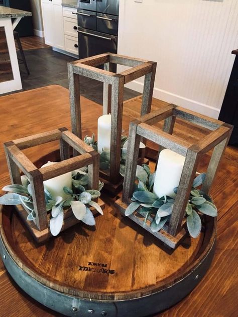 27 Best Rustic Lantern Centerpieces for a Beautiful Home in 2021 Wood Lantern Wedding, Rustic Lantern Centerpieces, Wood Lantern Centerpiece, Wood Candle Lantern, Lantern Centerpiece, Lantern Centerpiece Wedding, Deco Champetre, Lantern Centerpieces, Rustic Lanterns