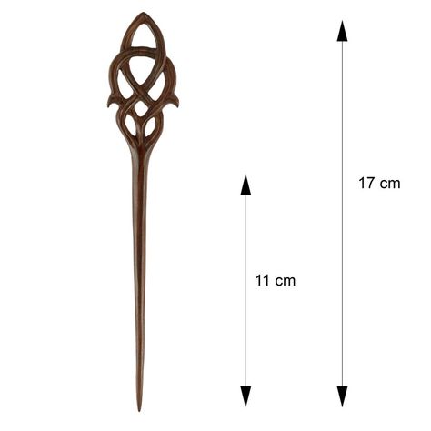 Hairpin Made of Wooden Hair Stick Elegant Celtic Design - Etsy