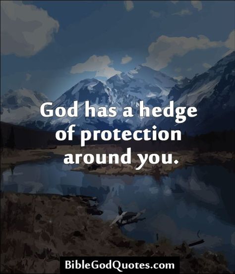 ✞ ✟ BibleGodQuotes.com ✟ ✞ God has a hedge of protection around you.: Hedge Of Protection, Psalm 5, Fear Quotes, Book Of Job, Job Quotes, Psalm 34, About God, Psalm 91, Fear Of The Lord