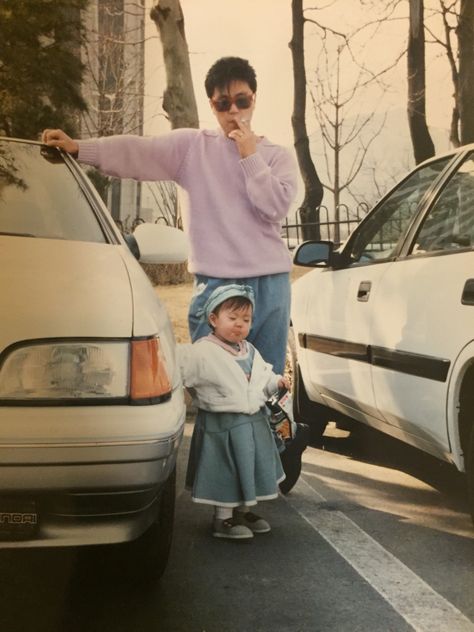 #korean #90's Korean Parents Old, Korean 90s, Childhood Pics, Teen Doctor, Childhood Aesthetic, Debut Ideas, Childhood Pictures, Korean Babies