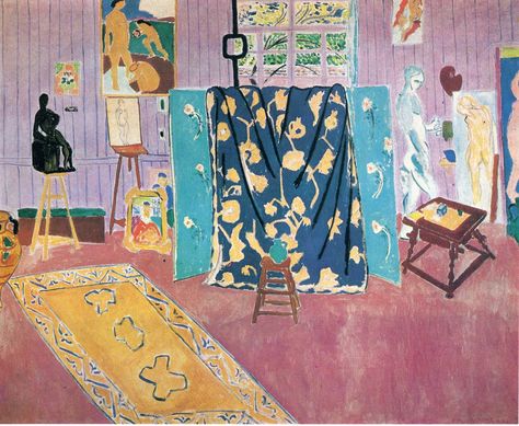 Vistas - Henri Matisse, The Pink Studio, 1911 Pink Studio, Matisse Paintings, Raoul Dufy, Hur Man Målar, William Turner, Fauvism, Paul Cezanne, Art Et Illustration, Art And Illustration