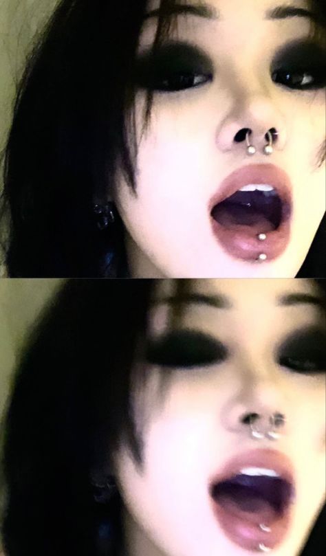 Emo Lip Combo, Emo Makeup Looks 2000s, Spit In My Face Thxsomch, Clean Goth Makeup, Metal Head Aesthetic, Trad Goth Makeup 80s, Emo Makeup 2000s, 2000s Grunge Fashion, Alternative Eyeliner