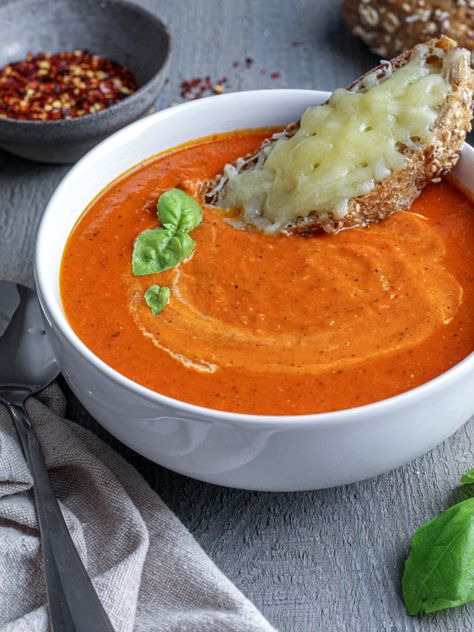 Spicy Tomato Alla Vodka Soup Vodka Sauce Soup, Vodka Tomato Soup, Spice Up Tomato Soup, Spicy Tomato Bisque Soup, Chilled Tomato Soup, Spicy Tomato Soup, Smoky Tomato Soup, Spicy Tomato Basil Soup, Dairy Free Heavy Cream