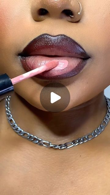 Momoh Blessing on Instagram: "My obsession with pink lip combos???   I don’t wanna be saved though 😁   @classicmakeupusa lip stain (VIP) @avourcosmetics Lipstick 038  #lipcombos #blackgirlmakeup #beautycreator #nigerianbeautycreator #makeup #upclose" Good Lip Combos, Lip Combos For Black Women, Lipstick Combos, Pink Lip Combo, Ombre Lipstick, Flower Lipstick, Lip Combos, Makeup For Black Skin, Purple Lips