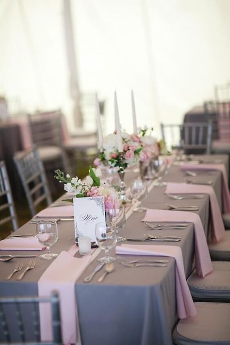 Pink Grey Wedding, Colin Cowie Wedding, Tafel Decor, Gray Wedding, Salou, Gray Weddings, Nashville Wedding, Pink And Gray, Here Comes The Bride