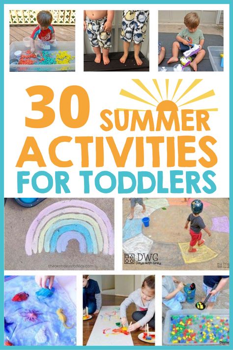 30 toddler activities to celebrate summer! Kids Crafts Summertime, Rainbow Fish Crafts, Summer Crafts For Toddlers, Summer Activities For Toddlers, Summer Preschool Activities, Outdoor Activities For Toddlers, Birdhouse Craft, Kids At Home, Fun Summer Activities