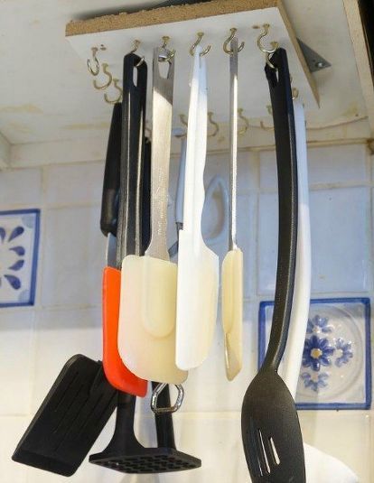 10 Hidden Spots in Your Kitchen You Could Be Using for Storage | Hometalk Skjulte Rum, Cooking Utensil Storage, Modern Vintage Homes, Coffee Supplies, Utensil Storage, Kitchen Organization Diy, Spice Containers, Plastic Bins, Storage Hacks