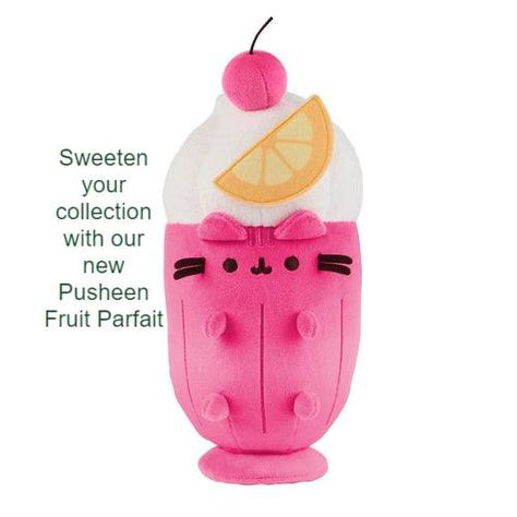 Sweeten up your collection with the newest arrival, Pusheen Fruit Parfait! This 9.5-inch plush captures Pusheen in an irresistibly adorable fruit parfait design, complete with a cherry on top. Perfect for cuddling, decorating, or gifting, this plush is a must-have for any Pusheen fan. Head over to the Country Christmas Loft in Shelburne, Vermont, and add this delightful piece to your collection today! 🍒🍧🐱💕 #CountryChristmasLoft #ShelburneVT #Pusheen #FruitParfait #NewArrival #CutePlush #Push... Felt Orange, Disney Stockings, Pusheen Plush, Fruit Parfait, Bedroom Stuff, Pink Fruit, Plush Collection, Orange Slice, Pusheen Cat