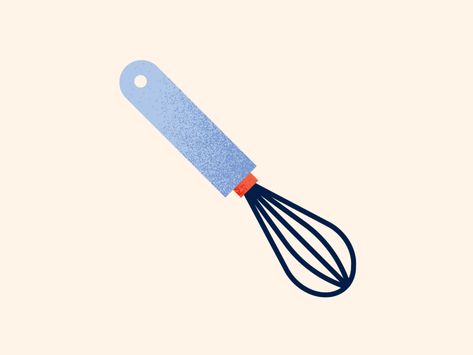 CRST Pizza - Whisk by Elisabetta Vedovato on Dribbble Whisk Illustration, Whisk Aesthetic, Kitchenware Illustration, Frying Pan Illustration, Pasta Fork Illustration, Egg Whisk, Disney Wallpaper, Global Community, Pizza