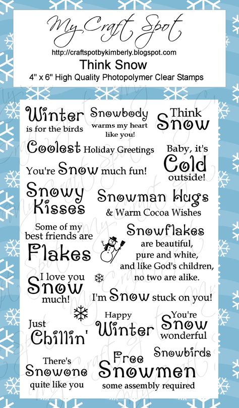 Winter Verses, Scrapbooking Titles, Snowmen Cards, Cute Christmas Presents, Card Verses, Scrapbook Fonts, Winter Scrapbooking, Card Quotes, Scrapbook Quotes