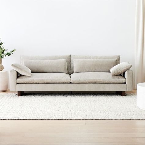 8 West Elm Harmony Sofa Dupes That Are Just as Plush as the Original Harmony Sofa West Elm, West Elm Haven Sofa, Funky Cottage, Harmony Sofa, West Elm Sofa, Most Comfortable Sofa, Deep Couch, Narrow Living Room, Deep Sofa