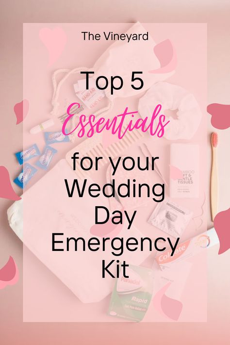 Know what to pack on wedding day to make sure you have all your basis covered! Emergency Wedding Day Kit, Mini Emergency Kit, Wedding Day Emergency Kit, Wedding Baskets, Wedding Emergency Kit, Emergency Bag, My Wedding Day, Sharpie Marker, Scotch Tape