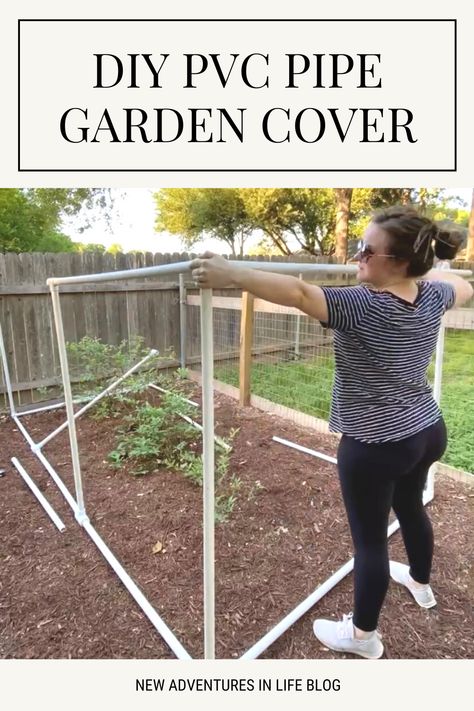 Garden Cages How To Build, Garden Cover Ideas, Insect Netting Garden Diy, Pvc Garden Fence, Garden Netting Cover, Diy Garden Enclosure, Diy Garden Bed Cover, Crop Cages For Garden Diy, Pvc Trellis Diy