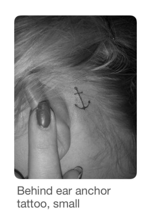 Dreamcatcher Tattoo Behind Ear, Small Dreamcatcher Tattoo, Tattoos Behind Ear, Ear Images, Dreamcatcher Tattoos, Small Anchor Tattoos, Tattoo Behind Ear, Small Anchor, Anker Tattoo