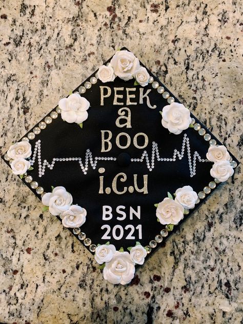 Simple Nursing Graduation Cap, Nurse Grad Caps, Nursing School Grad Cap, Nursing Caps Graduation, Funny Nurse Graduation Cap, Nurse Grad Cap Ideas, Graduation Cap Nursing, Nurse Cap Graduation, Nursing Graduation Caps