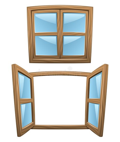 Cartoon wooden windows. Closed and open (Vector , #AD, #windows, #wooden, #Cartoon, #Vector, #open #ad Window Clipart, Active Learning Strategies, Window Illustration, Preschool Activities Toddler, Wooden Windows, English Lessons For Kids, Learning Strategies, Toddler Learning Activities, Preschool Learning Activities