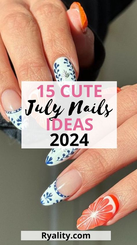 Love the 4 of july nails ideas on this list so many cute ideas July Summer Nails, July 4 Nails, 4 Of July Nails, July Nails Ideas, Summer Art Ideas, Summer Vacation Nails, Patriotic Nail, Fourth Of July Nails, 4th Of July Nails