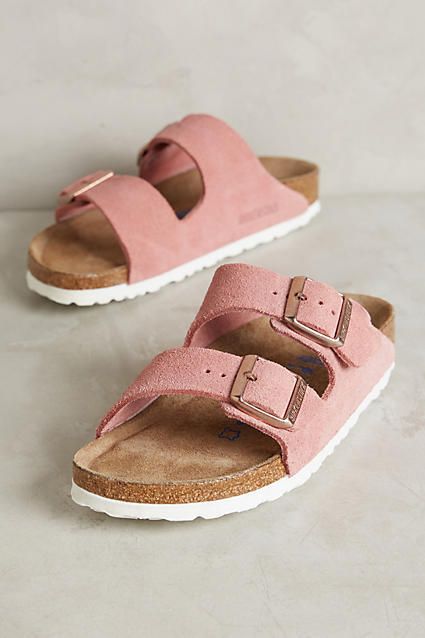 Pink Birkenstock Suede Arizona Sandals Birkenstock Suede Arizona, Birkenstock Suede, Birkenstock Arizona, Crazy Shoes, Shoe Obsession, Coco Chanel, Sandals Summer, Sock Shoes, Cute Shoes