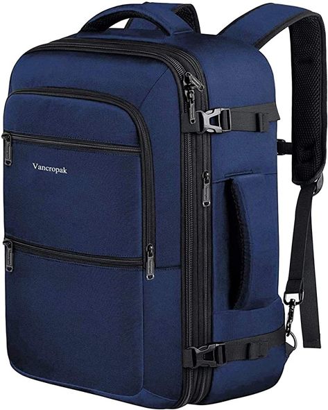 Amazon.com: 40L Travel Backpack, Flight Approved Weekender Carry on Backpack Hand Luggage,Expandable Extra Large Business Backpack for Men and Women,Durable Anti-Theft Suitcase Backpack for Airplane, Blue : Clothing, Shoes & Jewelry Carry On Backpack, Disney Baby Clothes, Large Backpack Travel, Best Travel Backpack, Suitcase Backpack, Mens Backpack Travel, Travel Laptop Backpack, Business Backpack, Luggage Backpack