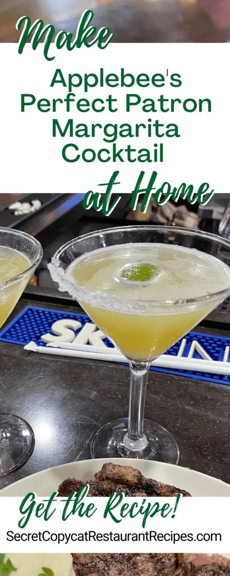 Applebee's Perfect Patron Margarita Cocktail Recipe - Secret Copycat Restaurant Recipes Perfect Margarita Recipe Applebees, Restaurant Margarita Recipe, Applebees Margarita Recipes, Applebees Margaritas, Applebee's Perfect Margarita Recipe, Applebees Perfect Margarita, Copycat Restaurant Recipes Applebees, Patron Margarita Recipe, Patron Margarita