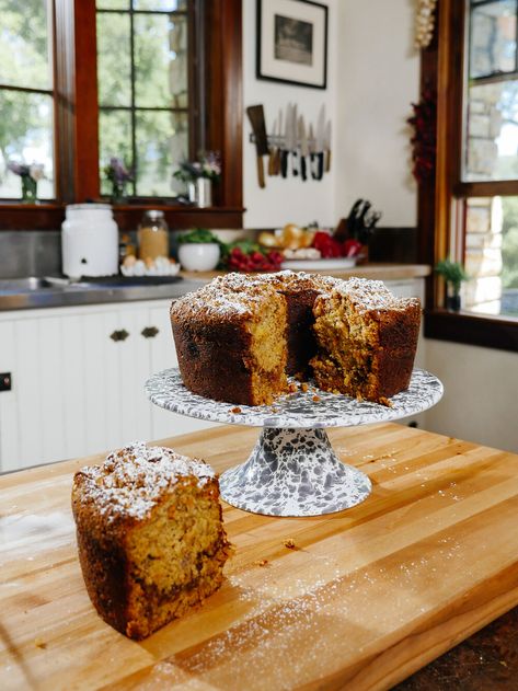 Ranch To Table, Ranch Table, Hummingbird Cake Recipes, Angel Food Cake Pan, Hummingbird Cake, Small Food Processor, Crushed Pineapple, Field Notes, Big Bowl