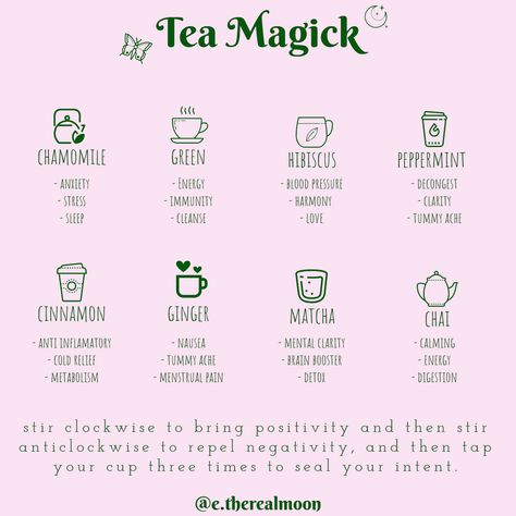 Tea Spells For Healing, Tea Healing, Tea Spells Witchcraft, Teas For Witches, Witch Tea Aesthetic, Protection Tea, Tea Meanings, Daily Magic, Witch Practice