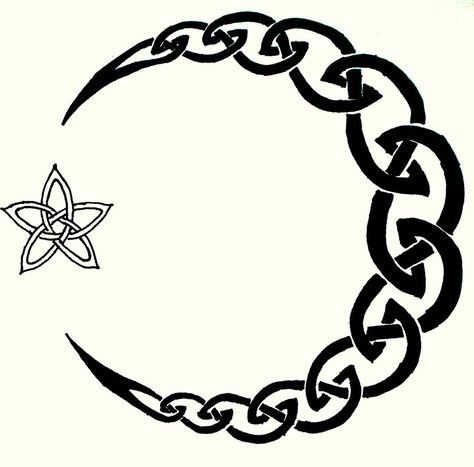 Celtic Moon Tattoo by Iolair01 Moon tattoo design, art, flash ... - ClipArt Best - ClipArt Best Celtic Moon Tattoo, 27 Tattoo, Symbols Of Strength Tattoos, Celtic Moon, Celtic Symbol, Star Tattoo Designs, Celtic Tattoo, Strength Tattoo, Moon Tattoo Designs