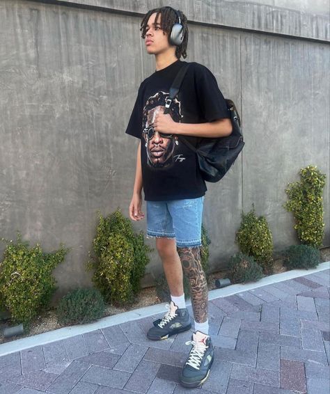 Men Streetwear Outfits, Guys Fashion Swag, Streetwear Ideas, Thrift Store Outfits, Drippy Outfit, Nba Outfit, Drip Outfit Men, Black Men Fashion Swag, Swag Outfits Men