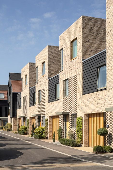 Abode at Great Kneighton by Proctor and Matthews Architects Facade Texture, Cambridge Architecture, Contemporary Houses, Block House, Urban Housing, Mews House, Townhouse Designs, Brick Architecture, Victorian Terrace