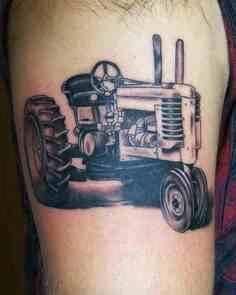 Tractor Tattoo, Trucker Tattoo, Farm Tattoo, Cowgirl Tattoos, S Tattoos, Country Tattoos, Elements Tattoo, Western Tattoos, Forarm Tattoos